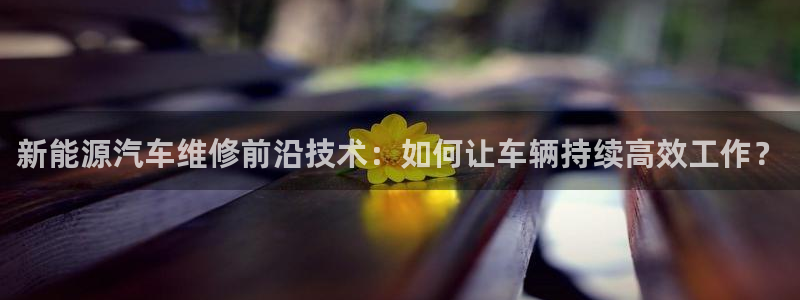 众腾娱乐APP下载：新能源汽车维修前沿技