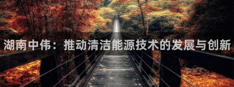 众腾娱乐发7O777：湖南中伟：推动清洁