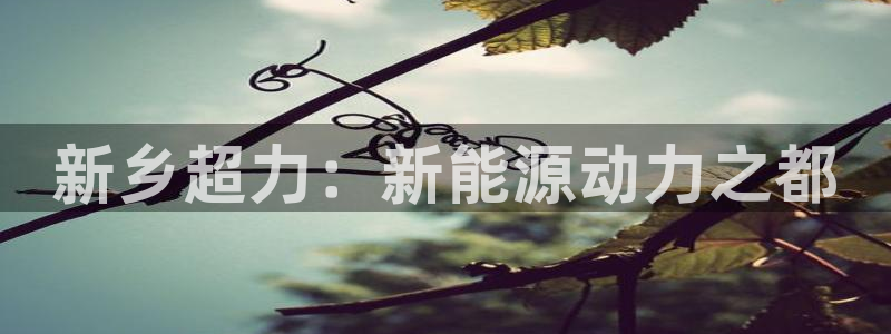 众腾娱乐app：新乡超力：新能源动力之都